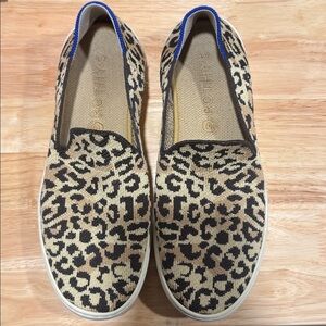 ROTHY’S | Camo Cat Leopard Animal Print Slip On Sneakers Women’s Size 7.5